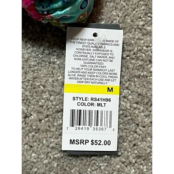 Kenneth Cole Reaction Bikini Bottom Size M Swim Paisley Boho Festival Beach Y2K - Picture 4 of 9